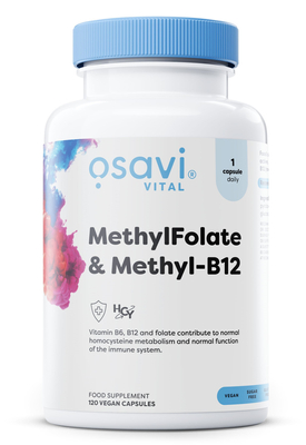 Osavi MethylFolate and Methyl B12 120 vegan caps