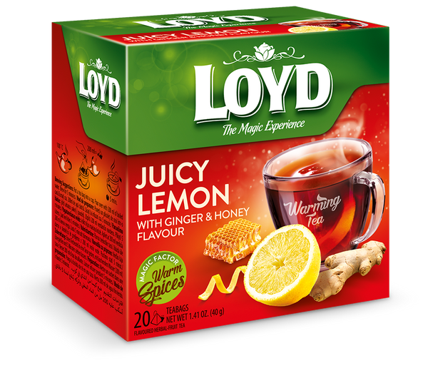 Loyd The Magic Experience Warming Tea with Ginger Lemon and Honey 20x2g