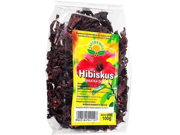 Natura Wita Hibiscus Herbal Tea Natural Vitamin C Calcium Source 100g