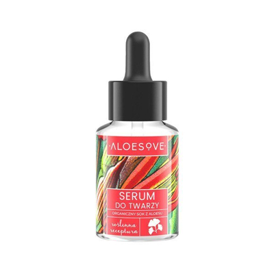 Aloesowe Vegan Face Serum with Hyaluronic Acid and Aloe Juice 30ml