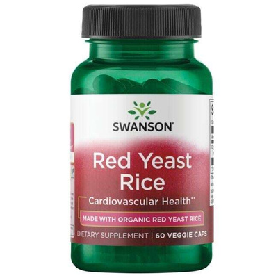 Swanson Red Yeast Rice 600mg for Cardiovascular Support 60 Vcaps