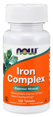 Now Foods Iron Complex 100 Tablets
