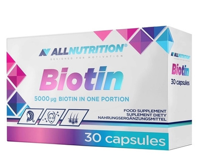 Allnutrition Biotin Dietary Supplement 5000uq 30 Capsules