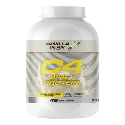 Cellucor C4 Whey Protein Powder, Vanilla Bean 1587g