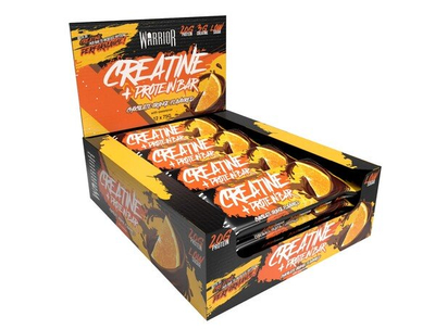 Warrior Creatine + Protein Bar, Chocolate Orange - 12 x 75g