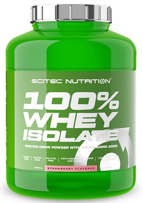 SciTec 100% Whey Isolate, Strawberry - 2000g