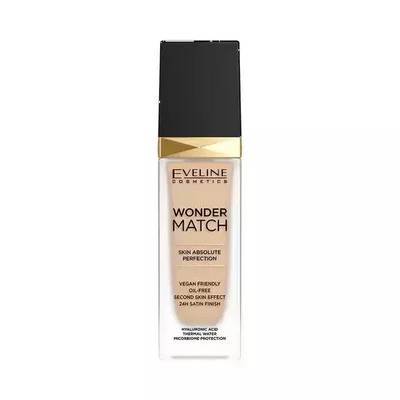 Eveline Wonder Match Vegan Face Foundation 10 Light Vanilla 30ml 