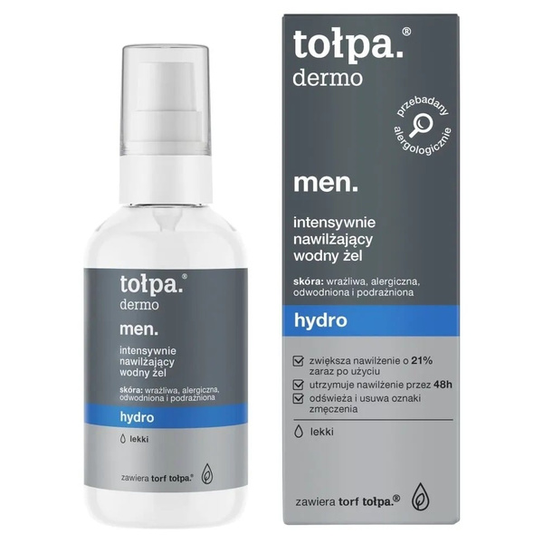 Tolpa Dermo Men Hydro Moisturizing Face Gel For Sensitive Skin 75ml