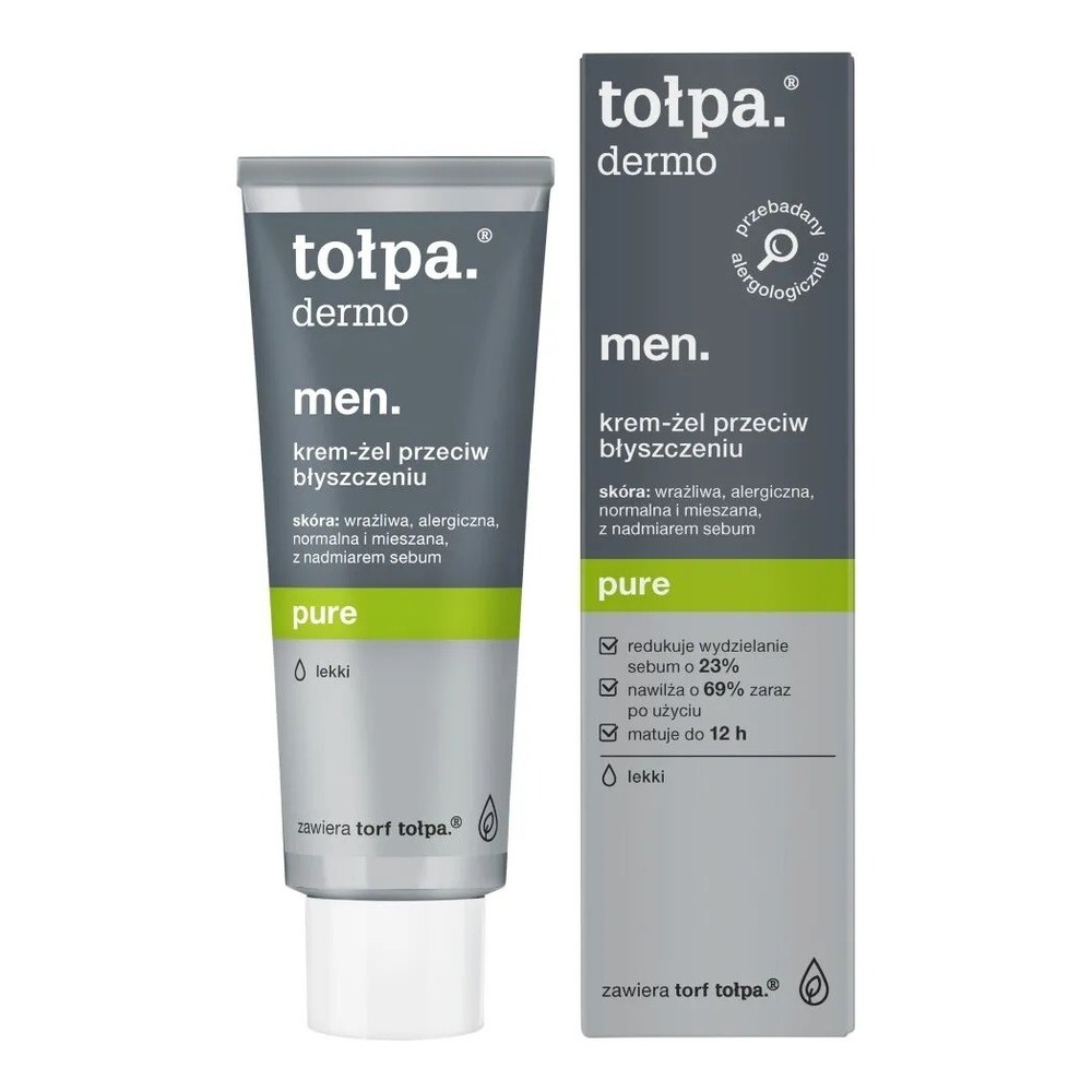Tolpa Dermo Men Pure Mattifying Cream-Gel for Blackheads 40ml