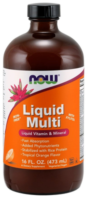 NOW Foods Liquid Multi Wild Berry Iron Free Liquid Multivitamin 473ml