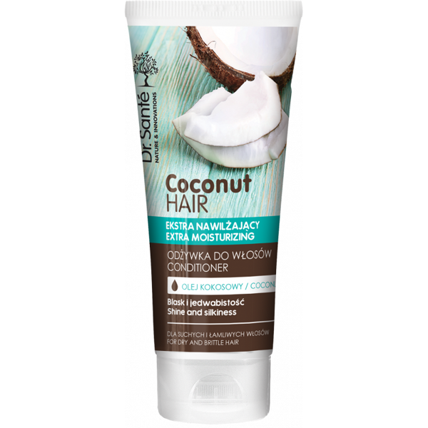 Dr. Sante Coconut Hair Conditioner with Coconut Oil for Dry and Brittle Hair 200ml