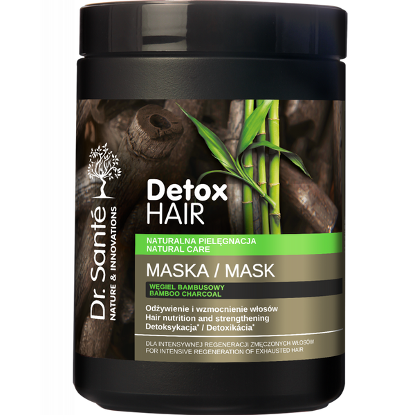 Dr. Sante Detox Hair Regenerating and Cleansing Hair Mask with Bamboo Charcoal 1000ml