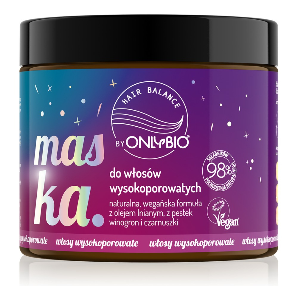 Onlybio  Hair In BalanceMask for High Porosity Hair with Linseed Oil and Black Cumin 400ml