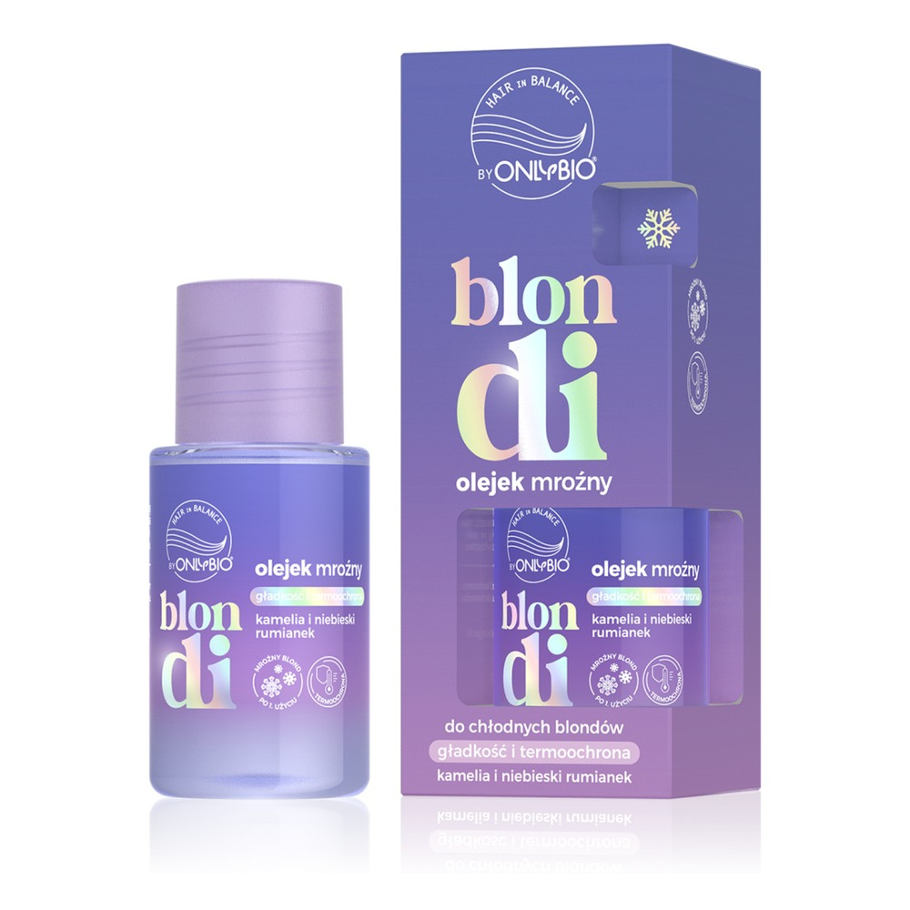 OnlyBio Hair in Balance Blondi Frosty Hair Oil for Cool Blondes 20ml