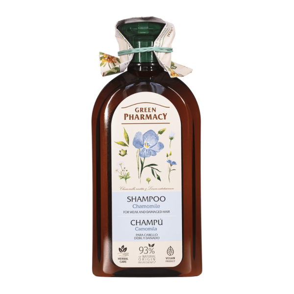 Green Pharmacy Natural Shampoo for Damaged Hair with Chamomile Extract 350ml