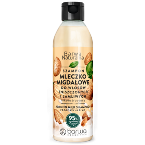 Barwa Natural Reconstructing Shampoo Almond Milk for Damaged and Brittle Hair 300ml