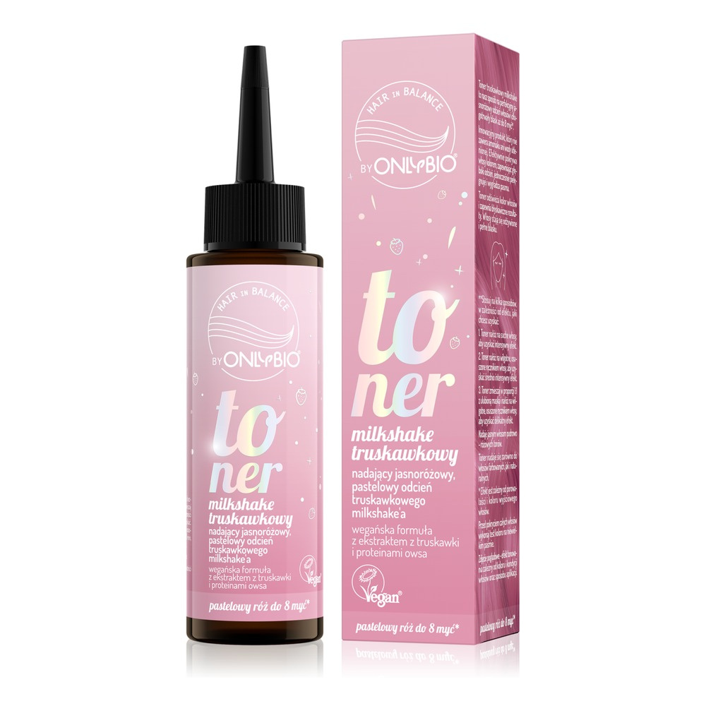 OnlyBio Hair in Balance Strawberry Hair Toner for Blonde Hair 100ml