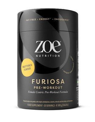 ZOE Nutrition Furiosa Pre-Workout, Fruit Punch - 300g