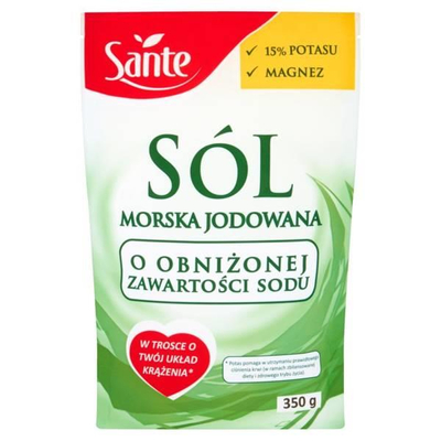 Sante Iodized Sea Salt with Reduced Sodium Content 350g