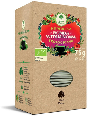 Dary Natury Organic Vitamin Bomb Tea with Vitamins and Mineral Ingredients 75g