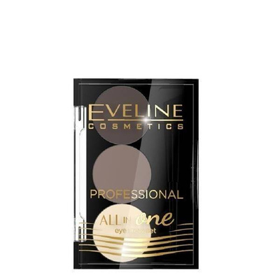 Eveline All in One Eyebrow Set Eyebrow Shadows Natural Highlight no 01 1.7g