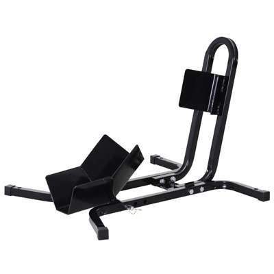 HOMCOM Metal Motorcycle Motorbike Wheel Chock Locking Stand System 17", 19", 21"/43, 48, 51 cm Front Wheels Steel Adjustable Fixing Tyre Holder Support