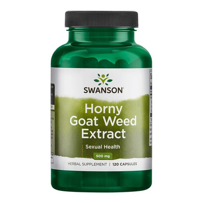 Swanson Horny Goat Weed Extract, 500mg - 120 caps