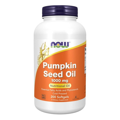 Now Foods Pumpkin Seed Oil 1000mg Pumpkin Seed Oil 200 Capsules