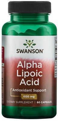 Swanson Alpha Lipoic Acid 600mg for Cellular Protection 60 Capsules