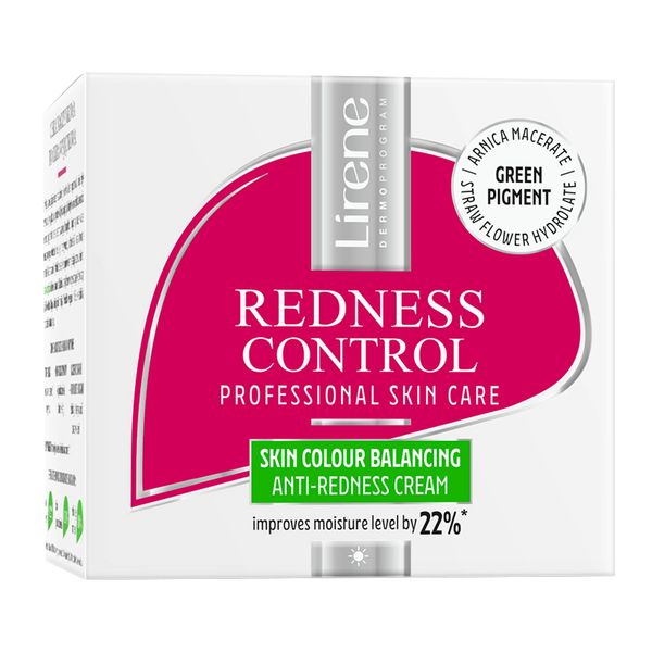 Lirene Redness Control Cream Evens Out Redness Reducing for Sensitive Skin 50ml