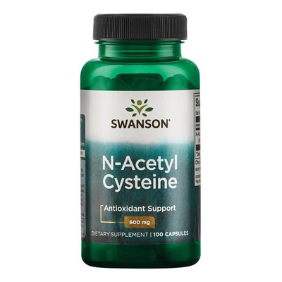 Swanson N-Acetyl Cysteine NAC 600mg for Cell Protection and Liver Health 100 Capsules
