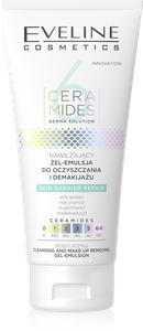 Eveline 6 Ceramides Moisturizing Gel-Emulsion for Cleansing and Make-up Removal for All Skin Types 150ml