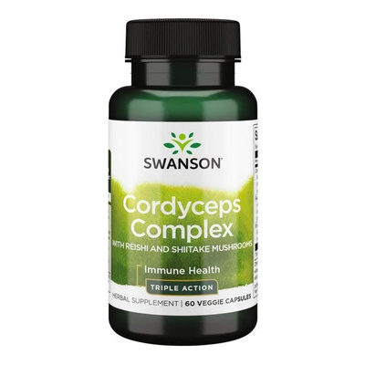 Swanson Cordyceps Complex with Reishi and Shiitake Mushrooms - 60 vcaps