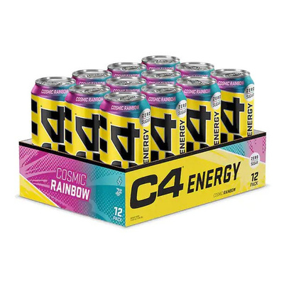 C4 Explosive Energy Drink, Cosmic Rainbow - 12 x 500 ml.