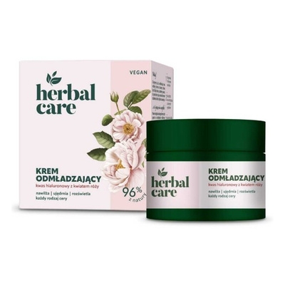 Farmona Herbal Care Rejuvenating Cream Hyaluronic Acid with Rose Flower for All Skin Types Day and Night 50ml