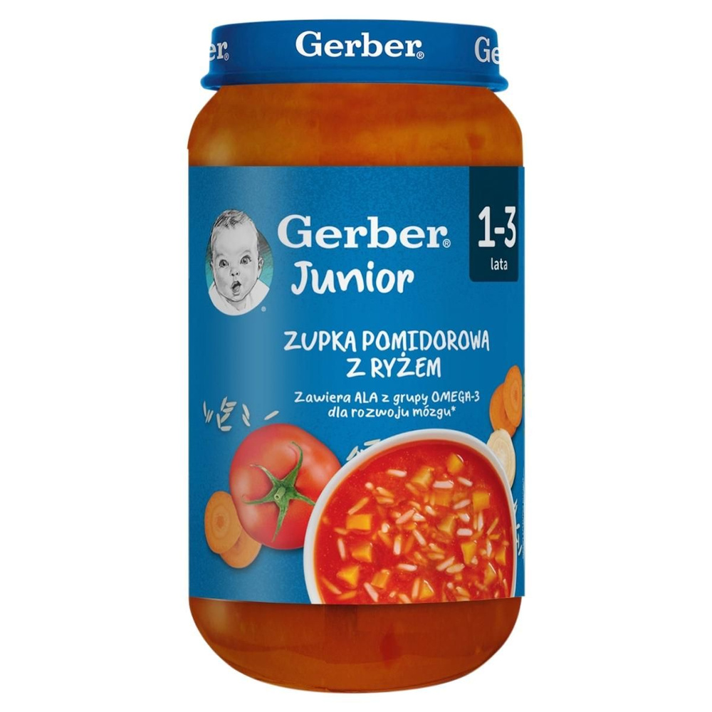 Gerber Junior Tomato Soup with Rice 1-3 Years 250g