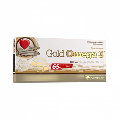 Olimp Gold Omega 3 Fish Oil 1000mg for Heart and Brain Support 60 Capsules