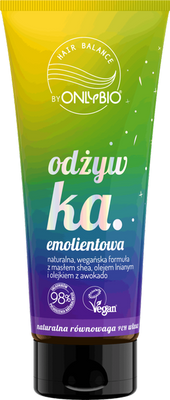 OnlyBio Hair In Balance Emollient Conditioner with Vegan Formula for Coarse Hair 200ml