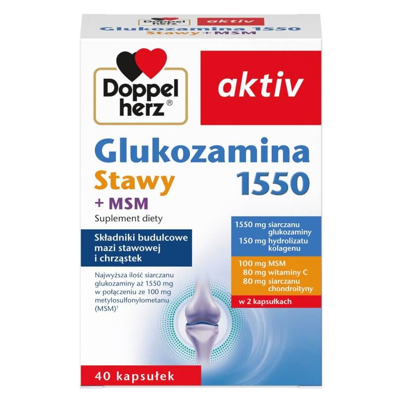 Doppelherz Aktiv Glucosamine 1550 Joints + MSM 40 Capsules