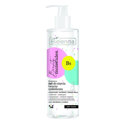 Bielenda Beauty Molecules Molecular Synbiotic Face Wash Gel for Dehydrated and Sensitive Skin 195g