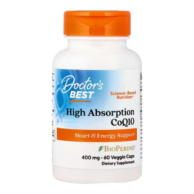 High Absorption CoQ10 with BioPerine, 400mg - 60 vcaps