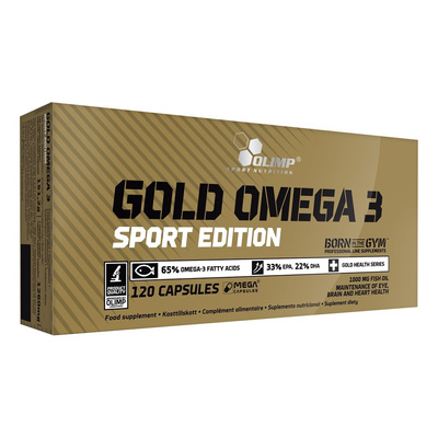 Olimp Gold Omega 3 Sport Edition Fish Oil for Heart and Brain 120 Capsules