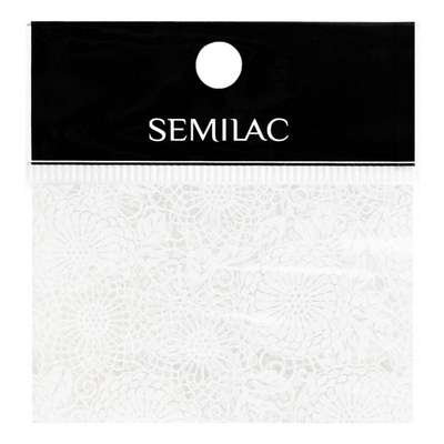 Semilac Nail Transfer Foil White Lace 14