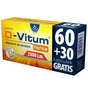 D-Vitum Forte Vitamin D 2000 IU for Healthy Bones and Immunity 90 Capsules
