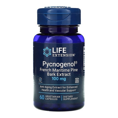 Pycnogenol French Maritime Pine Bark Extract, 100mg - 60 vcaps