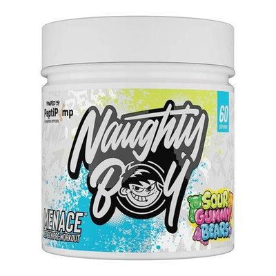 Naughty Boy Menace V2 Pre-Workout For Energy and Focus Sour Gummy Bear 420g