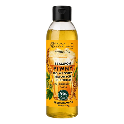 Barwa Natural Shine Restoring Beer Shampoo for Dull and Thin Hair 300ml