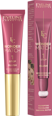 Eveline Wonder Match 1 Step Blush Ultra Creamy Waterproof Blush No. 01 14ml