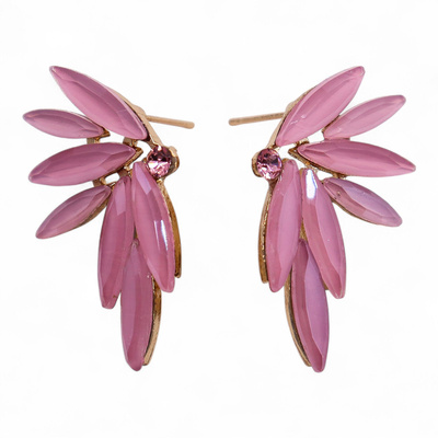Soft Pink - Vintage Glass - Faries - Earrings
