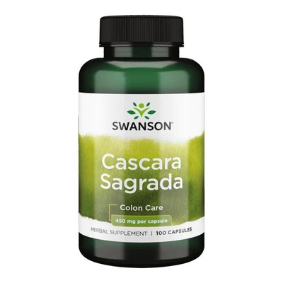 Swanson Cascara Sagrada 450mg for Gut Function Support 100 Capsules